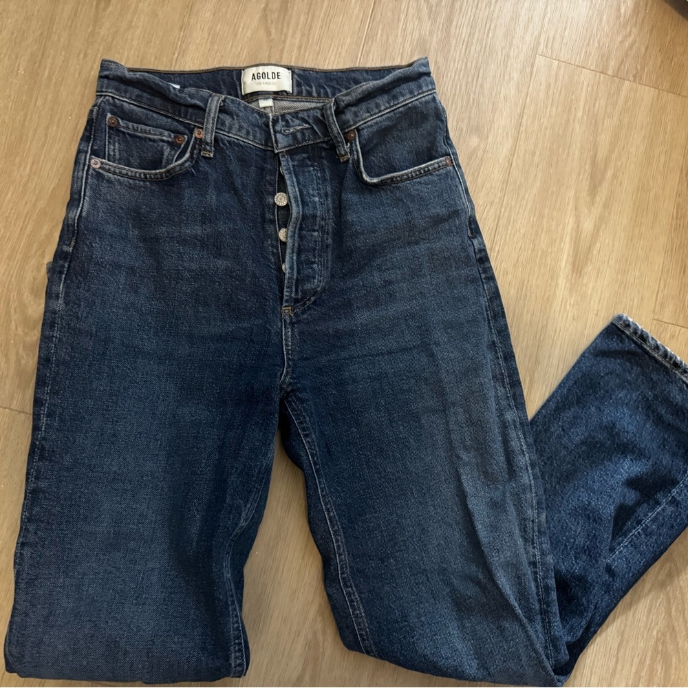 90s Pinch Waist Crop Jeans in Solace